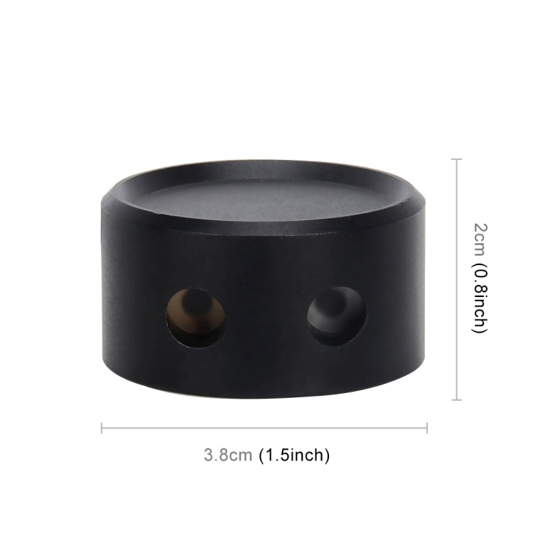 Car roof LED star projector lamp, black base with two side ports; size shown