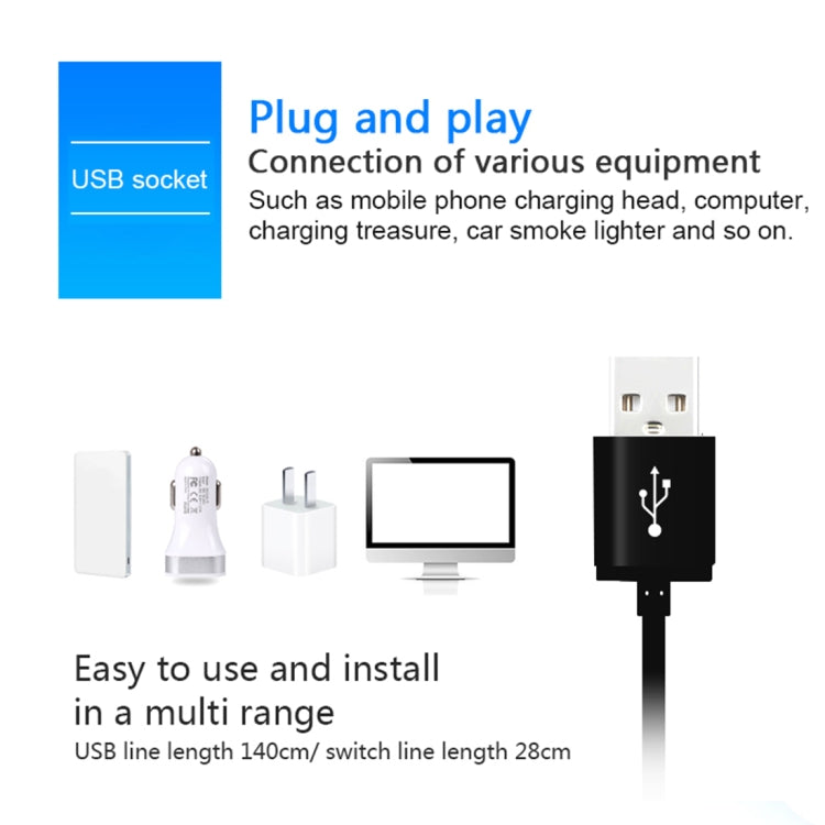 Car roof LED star projector USB socket adapter with plug-and-play connection wiring