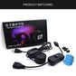 Car roof LED star projector kit with projector, USB cable, and inline control switch