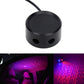 Car roof LED star projector with black base and cable, purple/blue dot ceiling glow