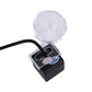 Rear view backup camera with clear LED dome and black mounting base