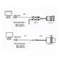 Wiring diagram showing backup camera video output and power input connections