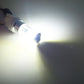 Motorcycle LED headlight bulb emitting bright white light beam