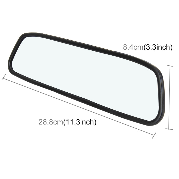 Rearview TFT-LCD car monitor frame with size guide, blank screen panel