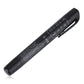 Brake fluid tester tool, black pen-style body with button and 5-LED display window