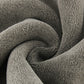 Microfiber cleaning towel fabric close-up, gray looped microfiber texture.