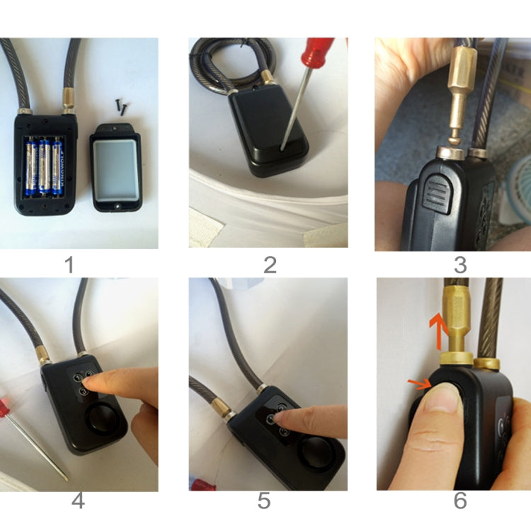 Blue alarm remote/controller with cable ports and mounting clips