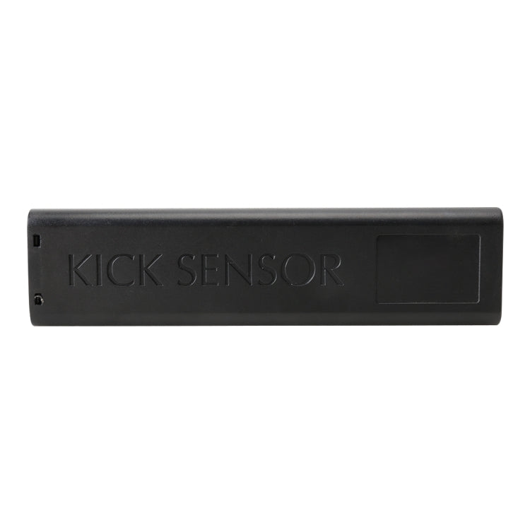 Black kick sensor module with “KICK SENSOR” label and square window on face