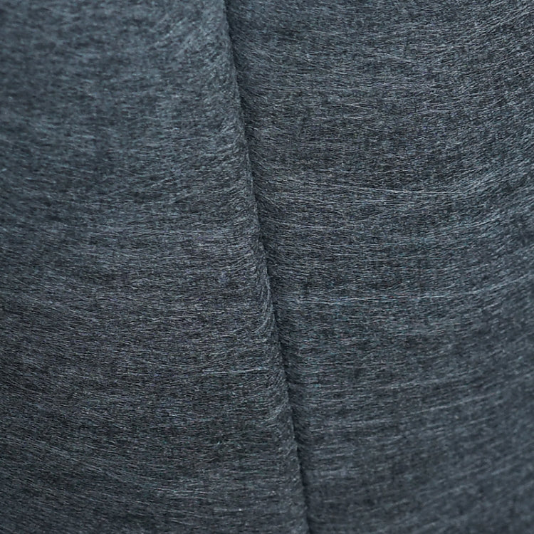 Dark black non-woven grow bag fabric panel with visible weave and side stitching