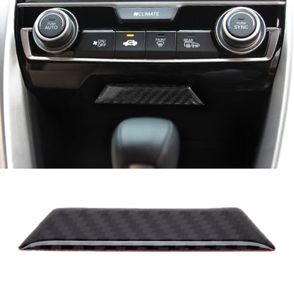 Carbon fiber gear shift panel decorative sticker, dark carbon pattern insert in center console
