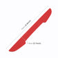 Red door edge guard strip with end cutout, 15.5 in length and 1.8 cm width.