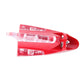 Red shark fin car antenna decoration with clear side warning light strip
