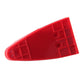 Red shark fin car antenna base cover with molded window details