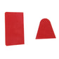Red shark fin antenna back pieces, including rectangular panel and triangular cap
