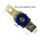 Motorcycle battery cut-off switch with 6 mm screw hole and 20 mm base length