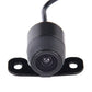 Car rear view backup camera with black lens housing and two-hole mounting base
