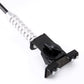 Car antenna mounting base with black bracket and silver spring shaft, small screws