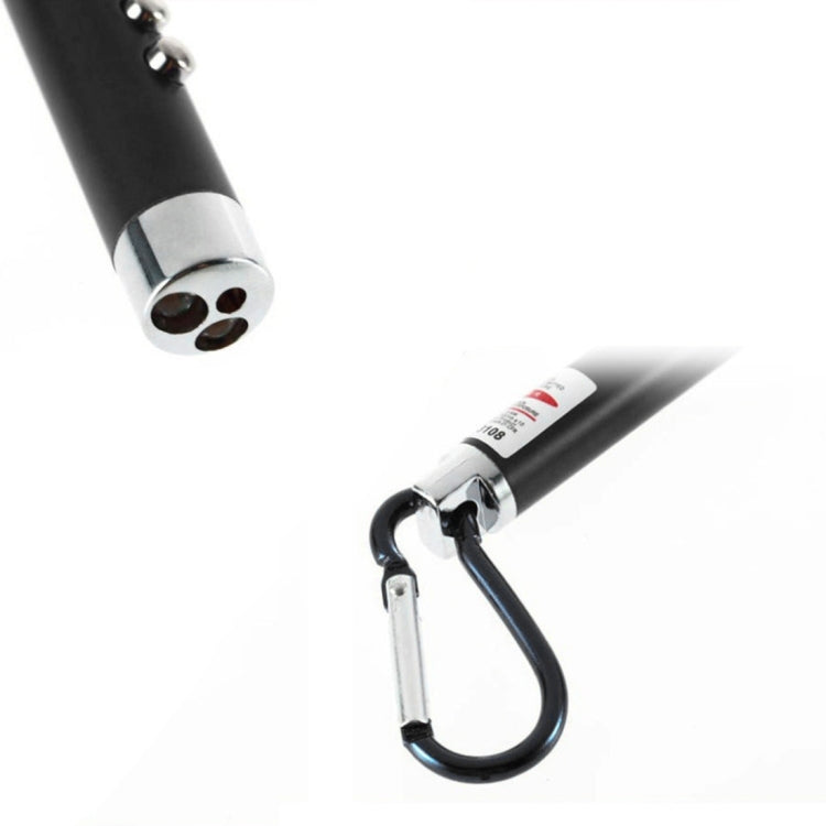 Black mini LED keychain flashlight detail with lens tip and carabiner keyring