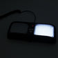 Car LED strobe warning light bar alternating LEDs, one panel brighter than the other
