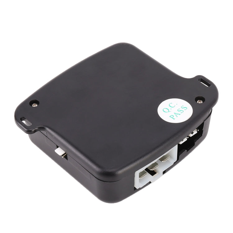 Black control module with RFID label and side mounting screws