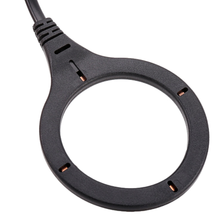 Black RFID key ring antenna module with connector cable