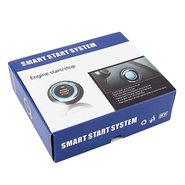 Smart start system retail box with engine start stop switch image and text