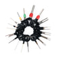 18-piece car terminal pick tool set with multiple needle tips in black organizer
