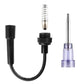 Ignition test tool with two leads: black boot connector and spark-plug contact probe