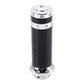 Black protective hand brake grip cover with chrome finish ends and crystal-style studs