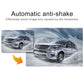 Car dash cam DVR showing stabilized video effect for moving vehicles