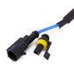 HID xenon extension cable harness connector plug with yellow terminal and blue wire