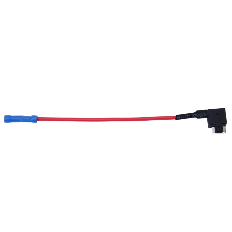 Add-a-circuit tap adapter cable with blue crimp end and black fuse holder