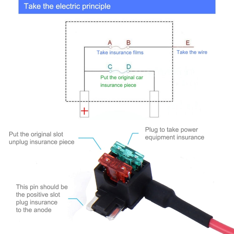 Add-a-circuit fuse tap adapter wiring diagram with inline fuse holder