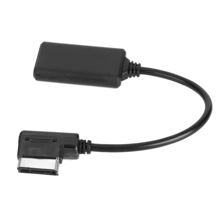 Black cable set with long inline adapter module and two connector ends