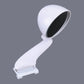 White auxiliary rear view mirror with round wide-angle lens and stem
