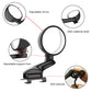 Black auxiliary side mirror showing adjustable support foot and soft silicone base