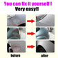 Self-fix car dent repair kit before-and-after photo collage