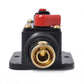 80A DC car circuit breaker fuse holder with brass screw terminal and red cover