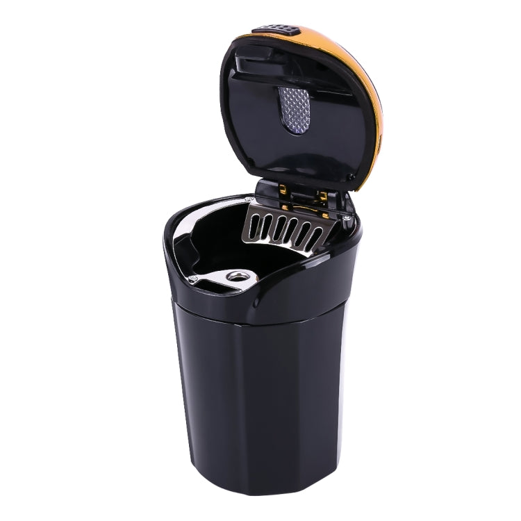 Black car ashtray lighter with open lid showing cigar-style heating grille