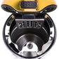 Car ashtray lighter with open top and central metal heating grille