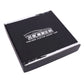 Adhesive-backed circular cover package with black backing card