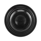 Black oil cap cover with smooth central face and ridged outer ring