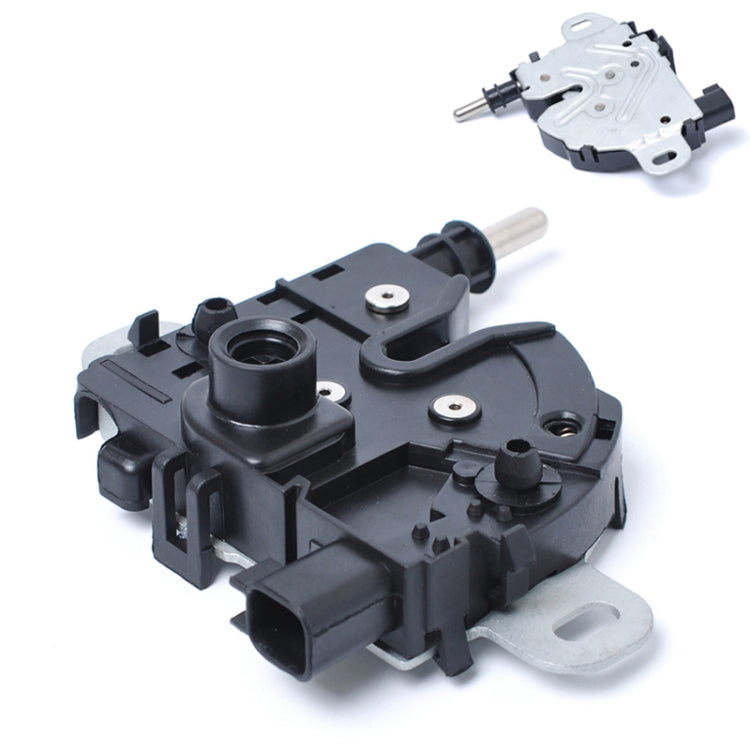 Bonnet hood lock latch catch block with metal rod and black plastic housing