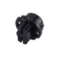 Black wedge LED bulb with plastic housing and visible two-pin connector