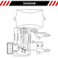 Wiring diagram schematic for universal mirror folding kit controller