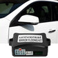 Universal mirror folding kit controller module with label and wiring socket
