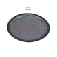 Black 8-inch mesh subwoofer cover with size guide mark