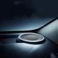 Car subwoofer mesh grille cover installed on dashboard
