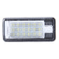Rectangular LED license plate light with clear cover showing SMD LED matrix