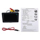 Car monitor kit with instruction manual and connected AV cables
